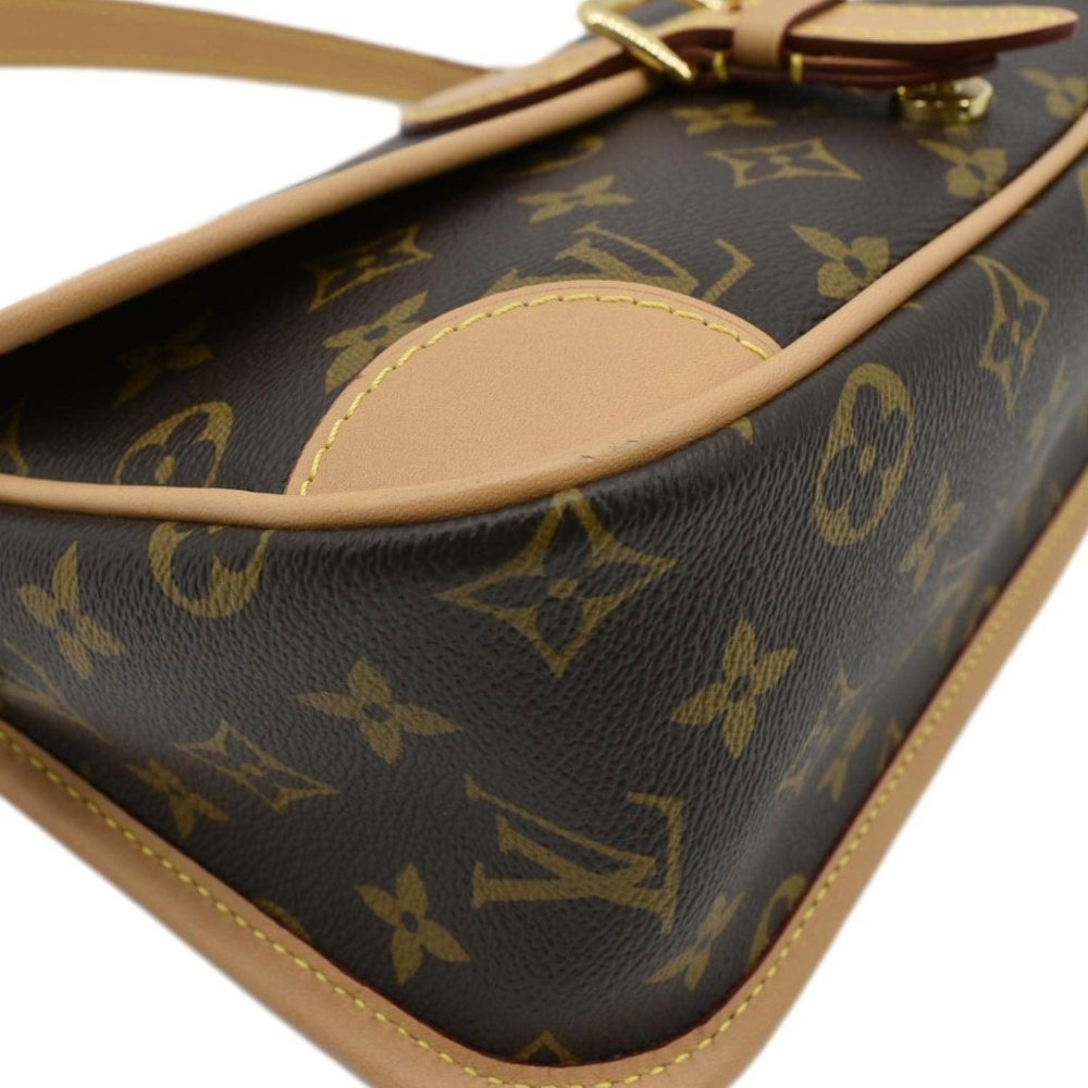 LOUIS VUITTON Diane Monogram Canvas Crossbody Bag Brown - Picture 7 of 11